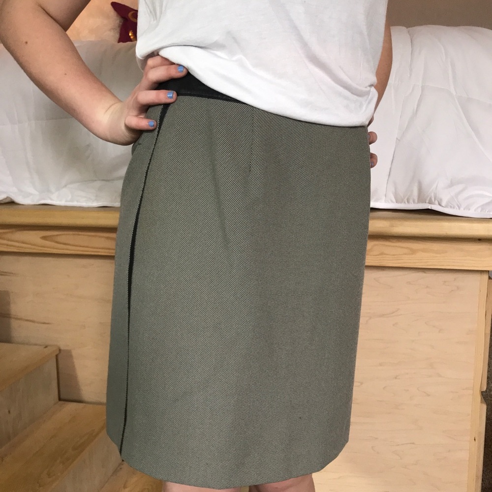 Norton McNaughton Leather Mini Skirt